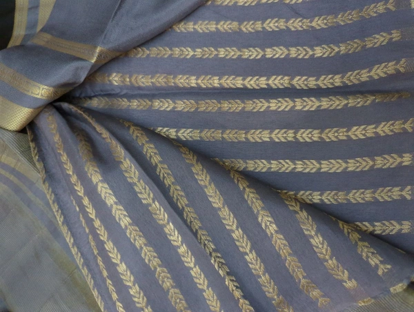 Premium Mysore Crepe  - Gray