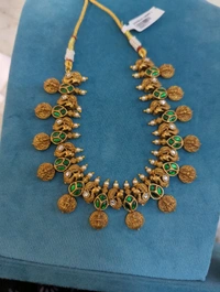 Premium Nakshi Jadua Kundan N. Set - green, HD