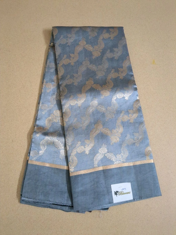 Pure Handloom Raw Mango  Off - Gray