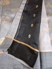 Pure Handloom Raw Mango  Off - Gray