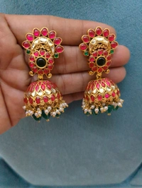 Premium Jadua Kundan Jumkies 
