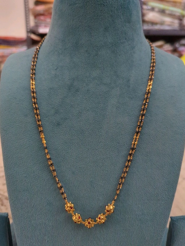 Black Diamonds With Long Length Antique Balls - 24 Inches