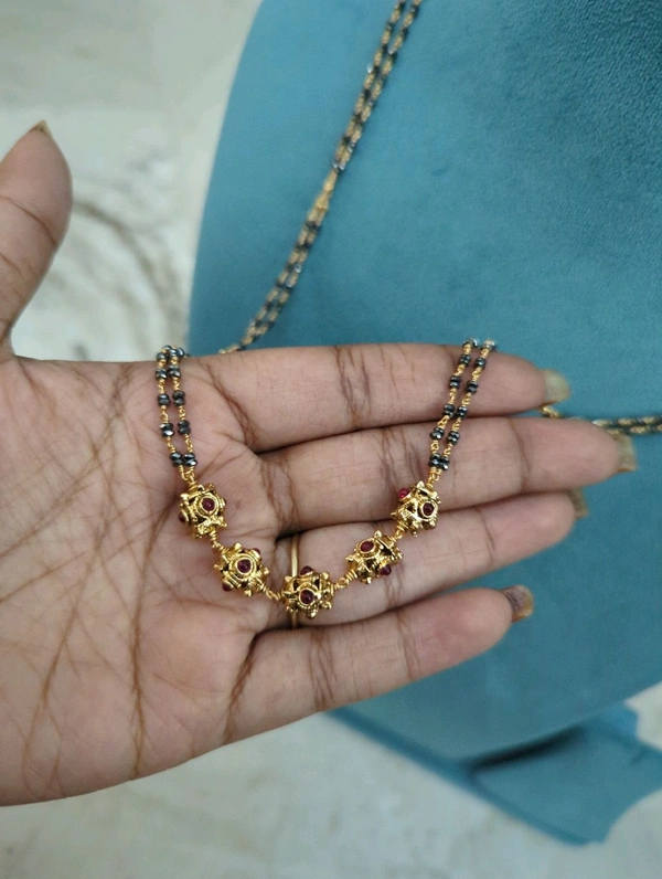 Black Diamonds With Long Length Antique Balls - 24 Inches