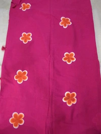 Pure Mul Mul Cotton Handpainted - pink
