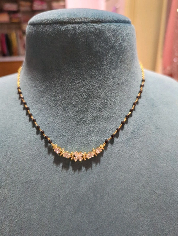 Black Diamonds With Diamond Copy Pendent  - VZ