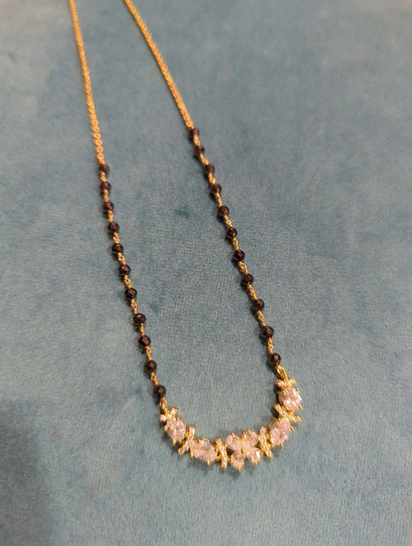 Black Diamonds With Diamond Copy Pendent  - VZ