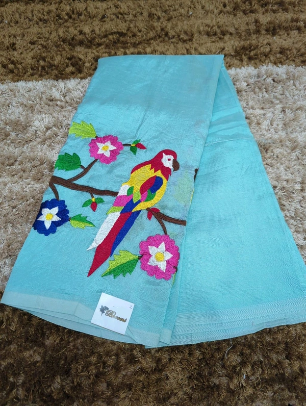 Pure Handloom Mangalagiri Pattu - White 2