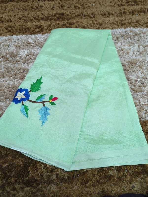 Pure Handloom Mangalagiri Pattu - White 3