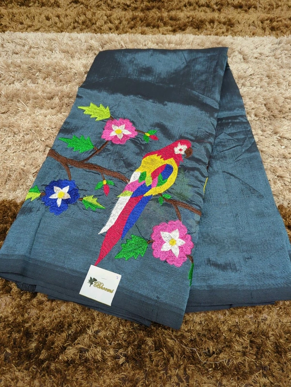 Pure Handloom Mangalagiri Pattu - White 7