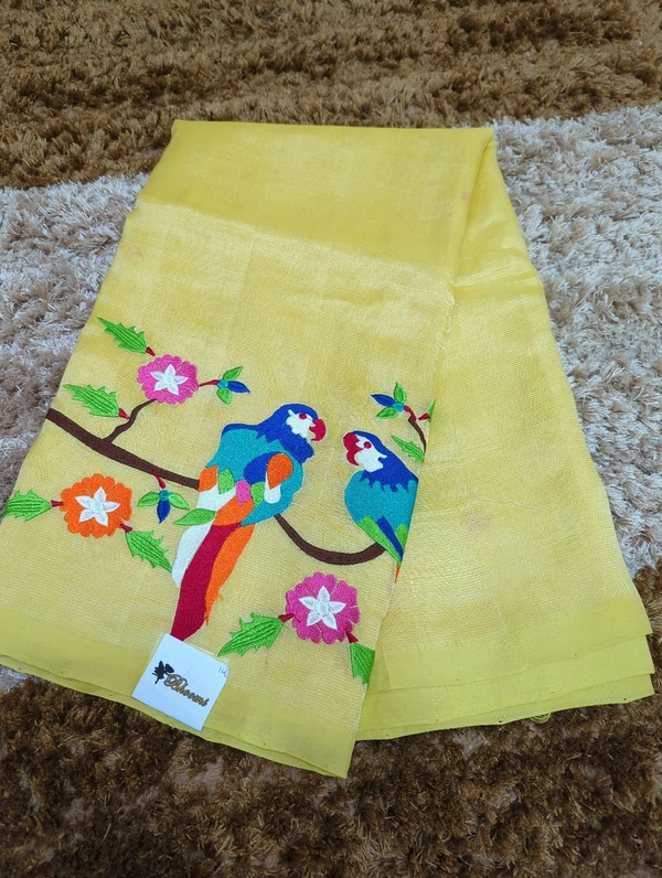 Pure Handloom Mangalagiri Pattu - White 14