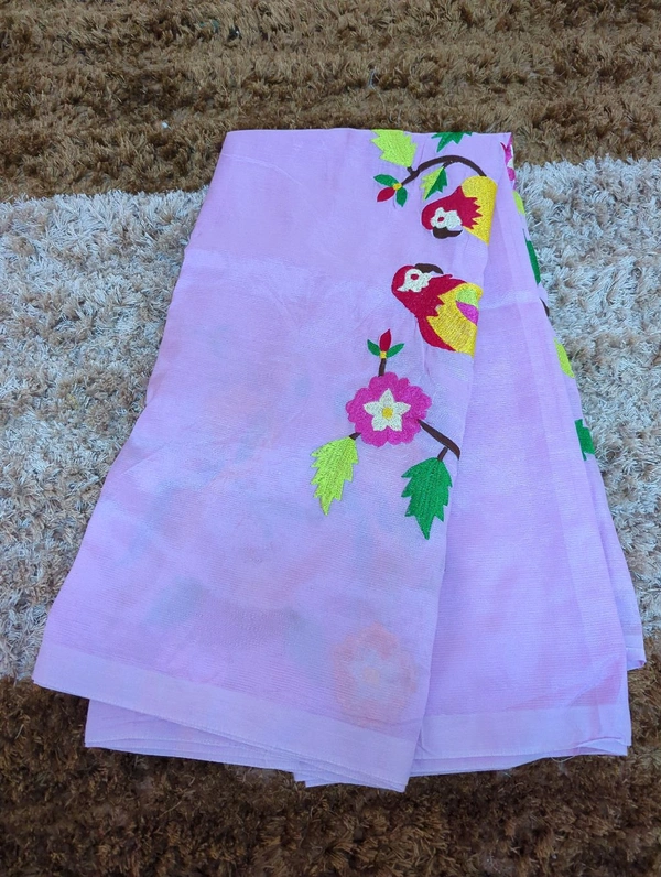 Pure Handloom Mangalagiri Pattu - White 22