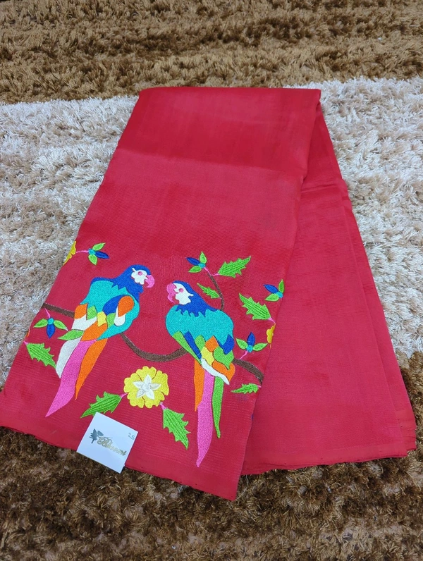 Pure Handloom Mangalagiri Pattu - White 25