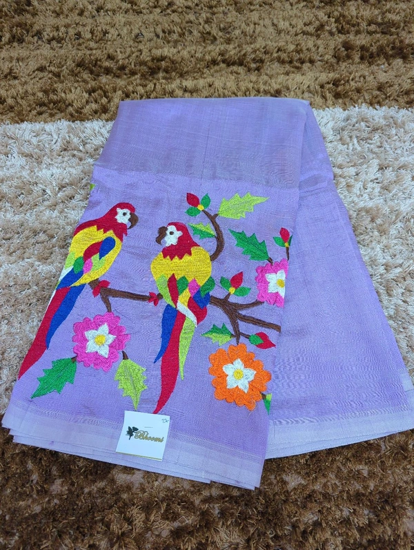 Pure Handloom Mangalagiri Pattu - White 27