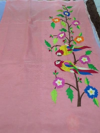 Pure Handloom Mangalagiri Pattu - White 30