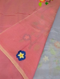 Pure Handloom Mangalagiri Pattu - White 31