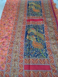 Chanderi Tusser  - Tickle Me Pink