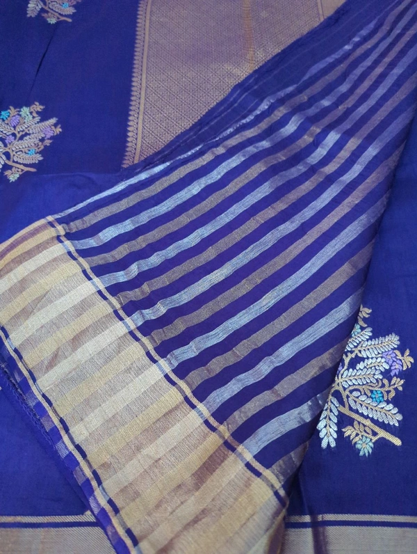 Pure Kanchi Dola Premium  - Pigment Indigo