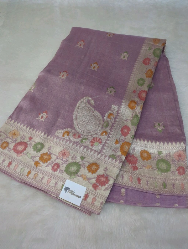 Pure Tissue Tusser Weaving  - Thistle