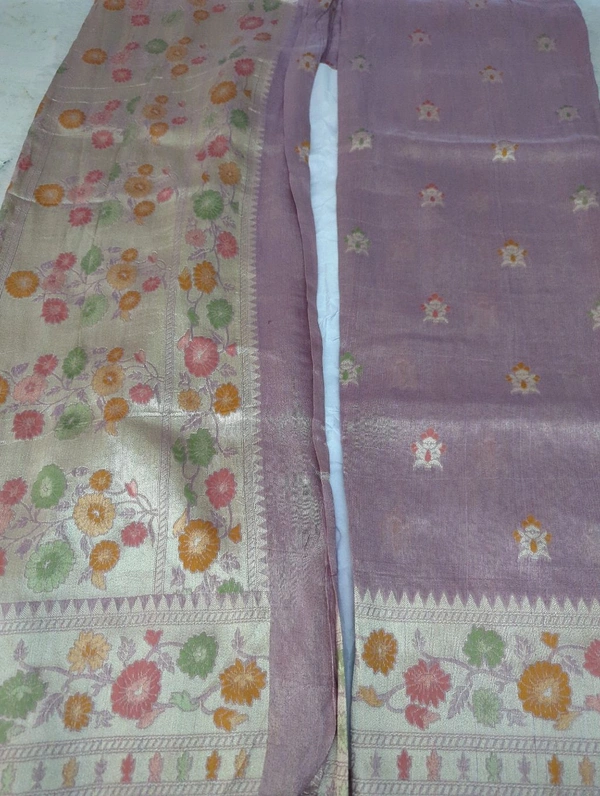 Pure Tissue Tusser Weaving  - Thistle