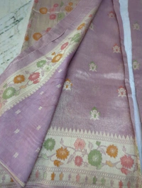 Pure Tissue Tusser Weaving  - Thistle