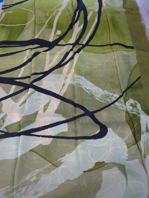 Pure Crepe With Digital  - green