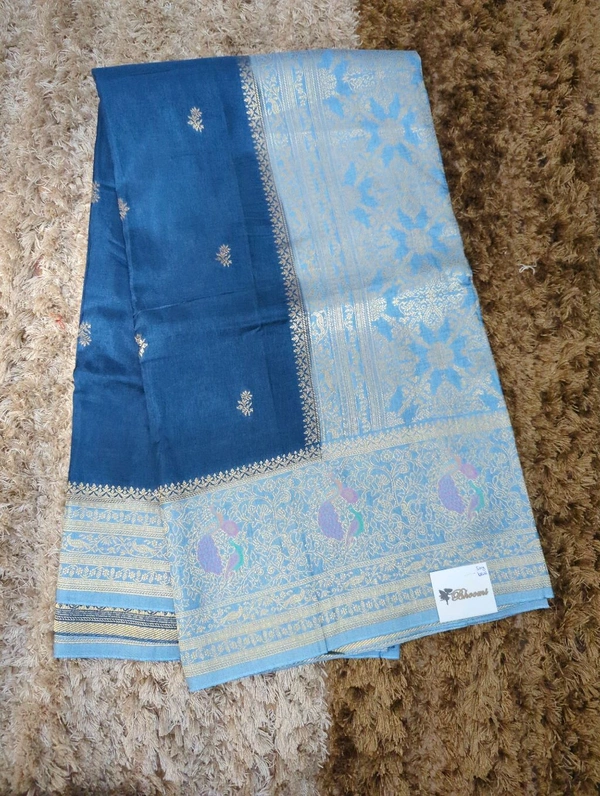 Pure Kanchi Dola Premium  - sky blue