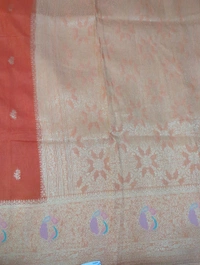Pure Kanchi Dola Premium  - Peach Orange