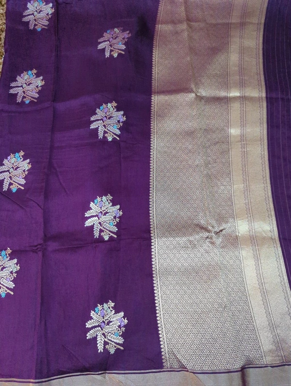 Pure Kanchi Dola Premium  - Purple