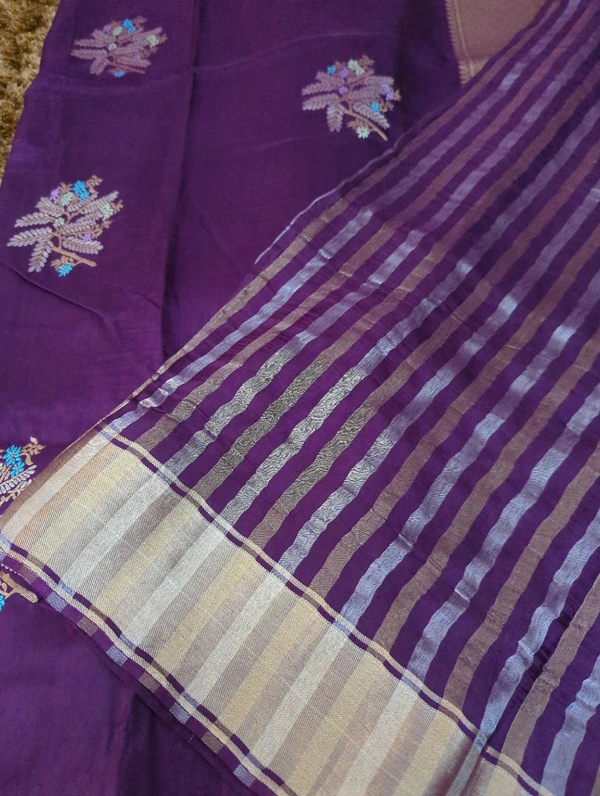 Pure Kanchi Dola Premium  - Purple