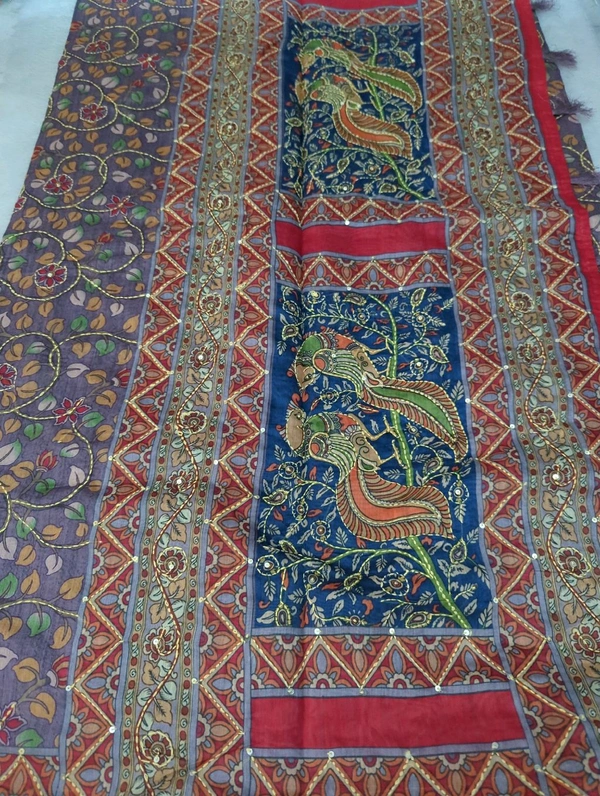 Chanderi Tusser  - Brown