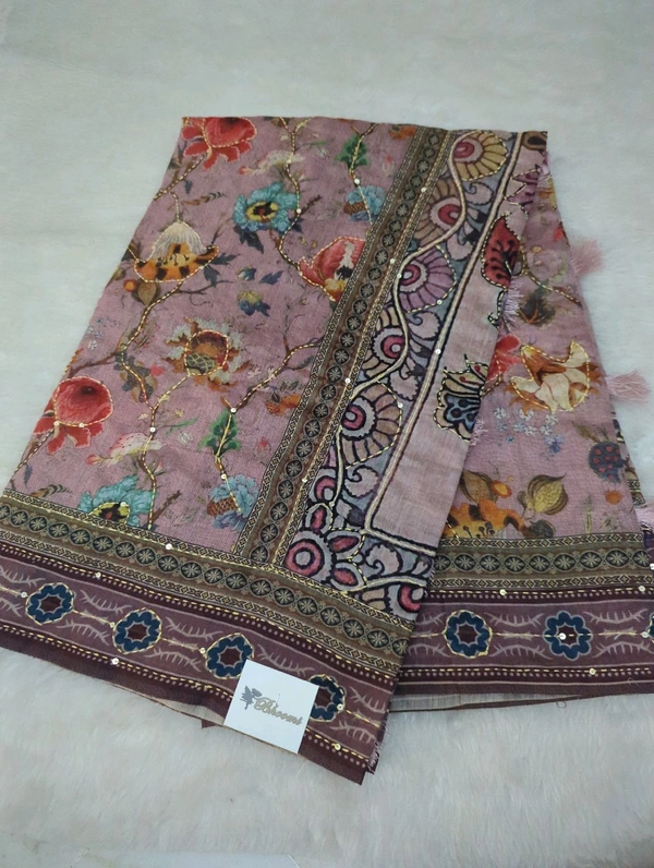 Chanderi Tusser  - Thistle