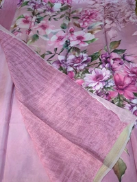 Pure Crepe With Digital  - Lavender Rose