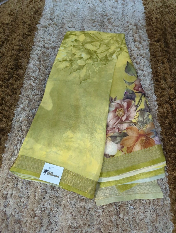 Pure Crepe With Digital  - Olive