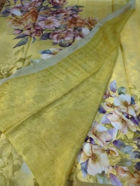 Pure Crepe With Digital  - Olive