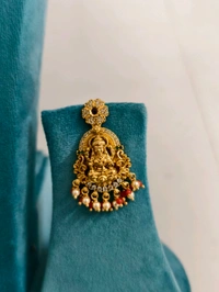 Real Corals , Swarovski Mala With Nakshi Pendant