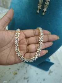 Premium Gold Copy Cz Neck Set  - Vz