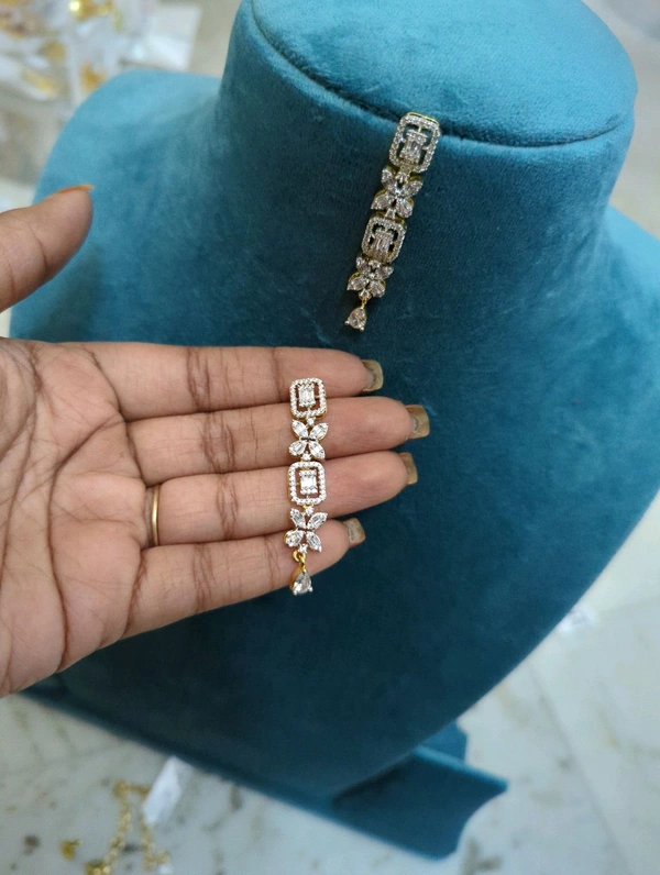 Premium Gold Copy Cz Neck Set  - Vz