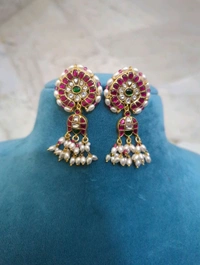 Jadua Kundan Designer Earrings  - Vz