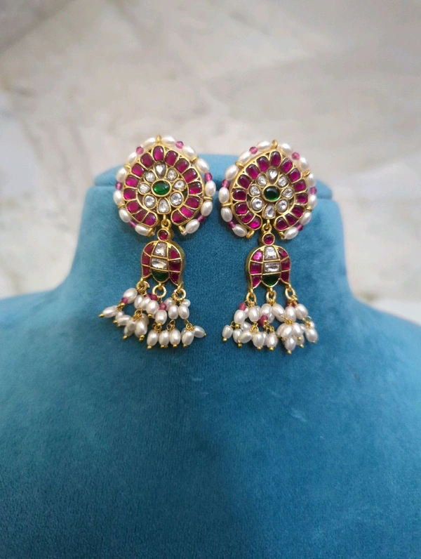Jadua Kundan Designer Earrings  - Vz