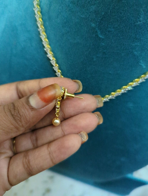 Diamond Copy Neck Set  - Vz, green