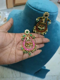 Designer Jadua Kundan Earrings  - Vz