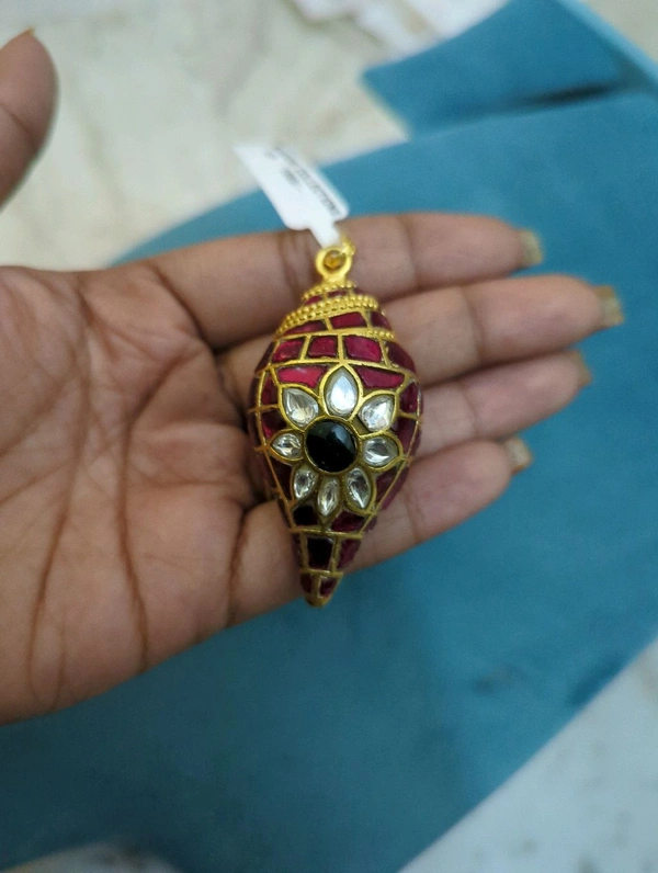 Jadua Kundan Designer Pendent  - Vz