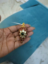 Jadua Kundan Designer Pendent  - Vz