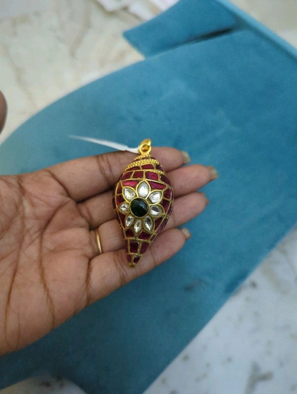 Jadua Kundan Designer Pendent  - Vz