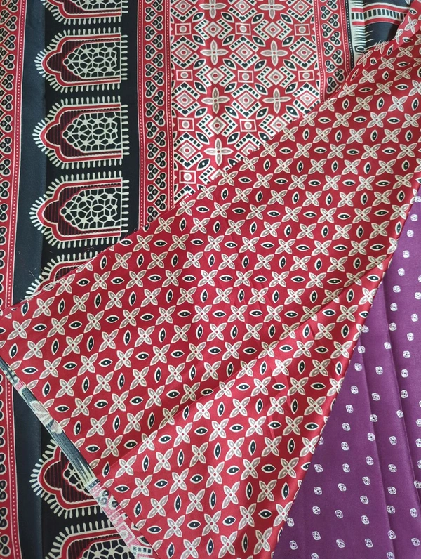 Model Silk Digital  - Purple