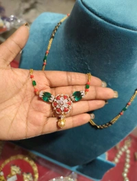 Real Diamond Copy Black Beads  - HD