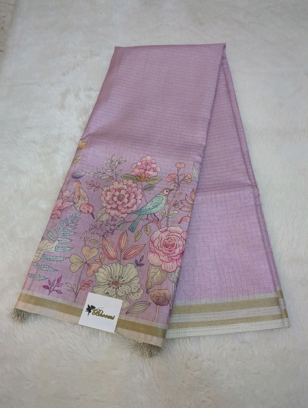 Soft Tusser Checks - Blue Chalk 3