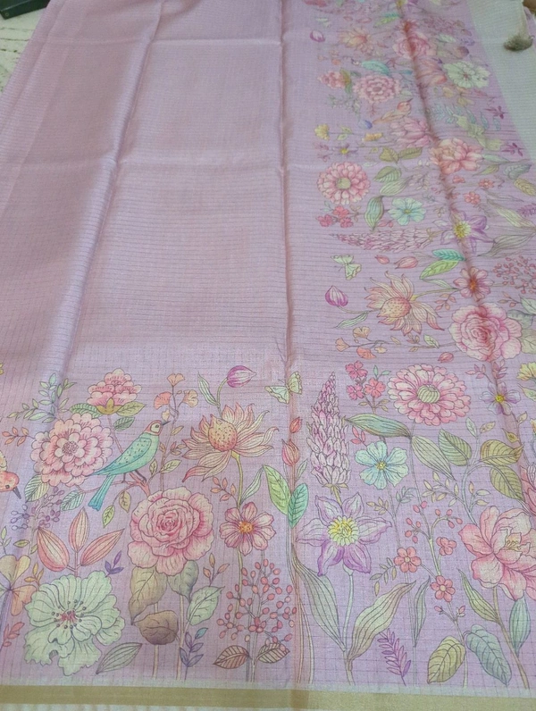 Soft Tusser Checks - Blue Chalk 3