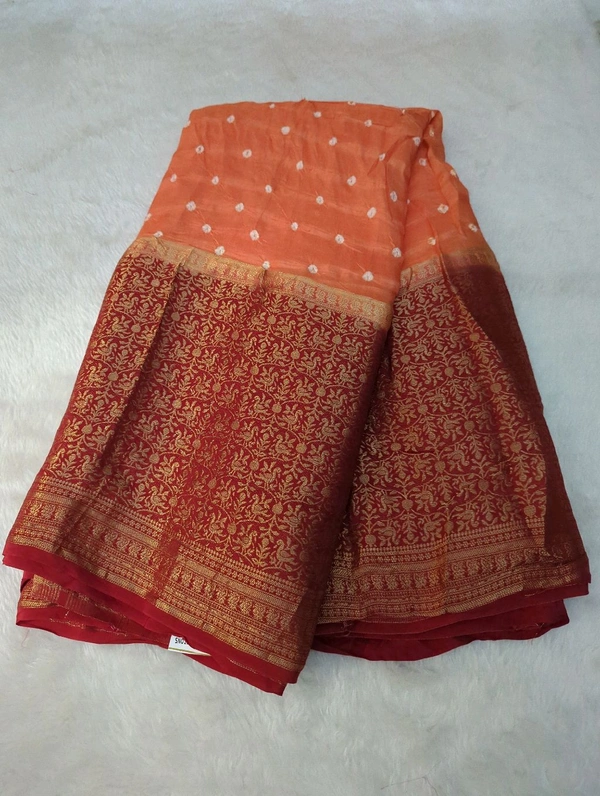 Pure Chiniya Bandini Designer - orange