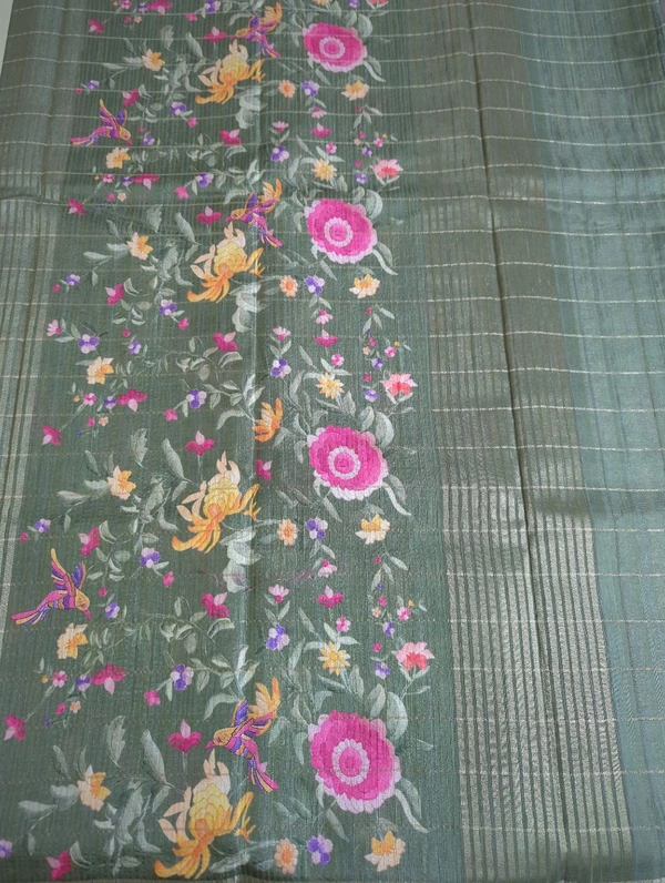 Tusser Checks Designer  - green